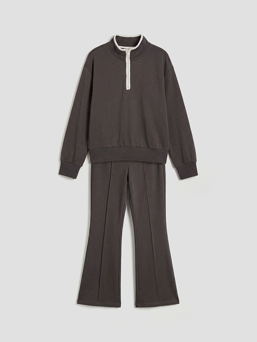 Mock Neck Girls' Sweatshirt and Leggings Set