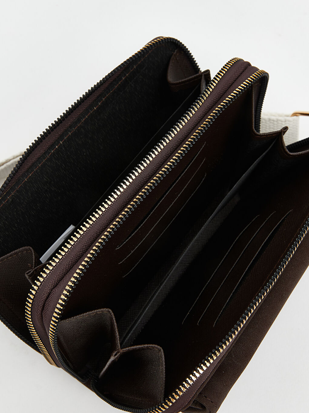 Kahverengi Süet Görünümlü Kadın Omuz Çantası-2