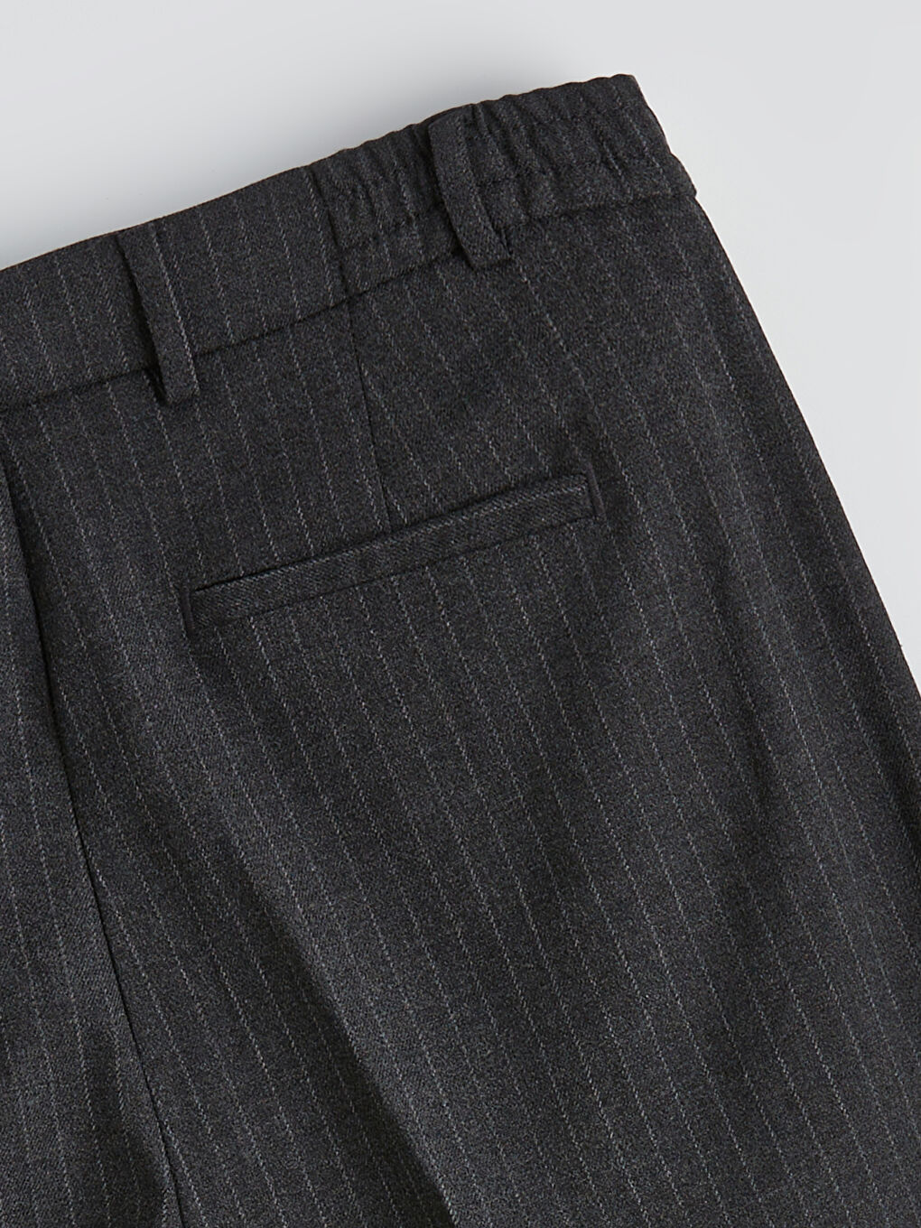 Antrasit Standart Fit Çizgili Erkek Pantolon-6