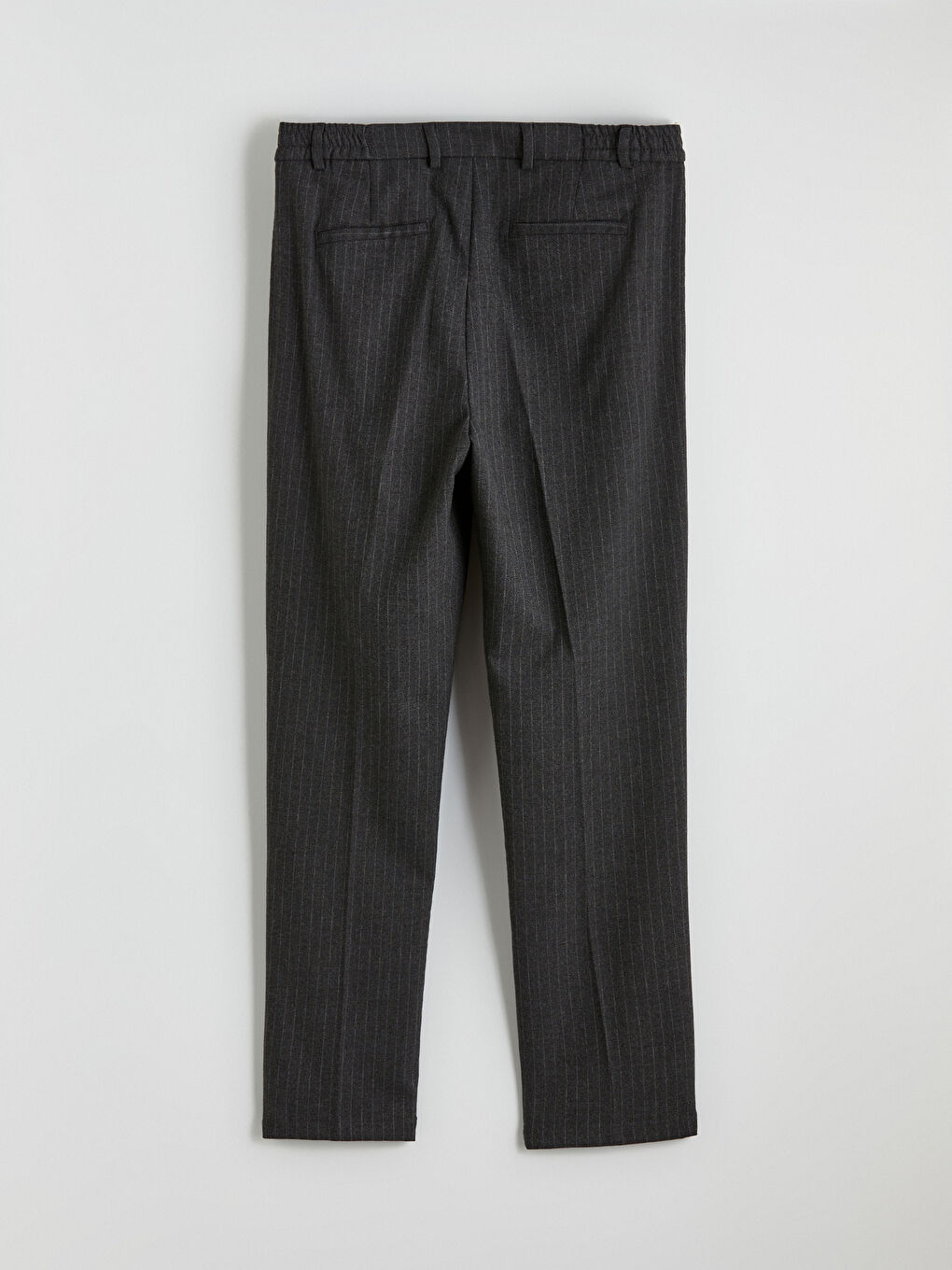 Antrasit Standart Fit Çizgili Erkek Pantolon-8