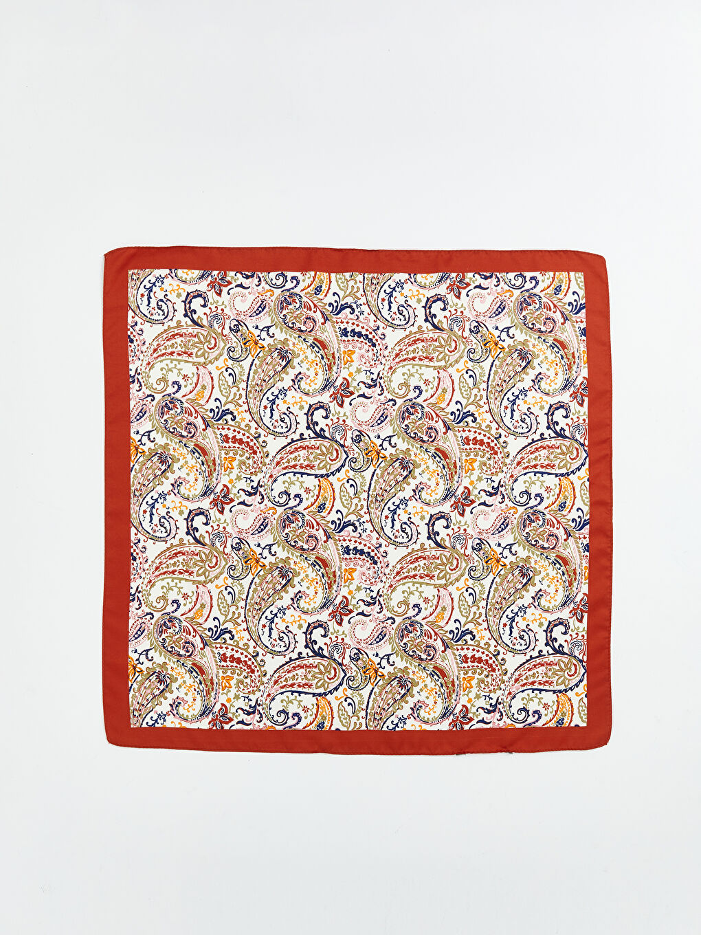 Ekru Desenli Kadın Fular-3