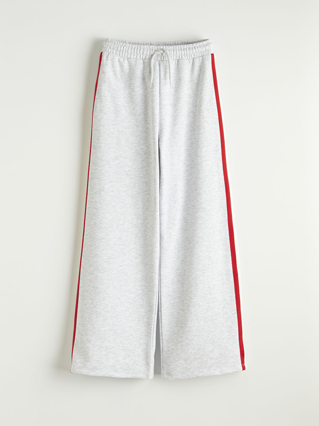 Gri Beli Lastikli Kız Çocuk Eşofman Altı