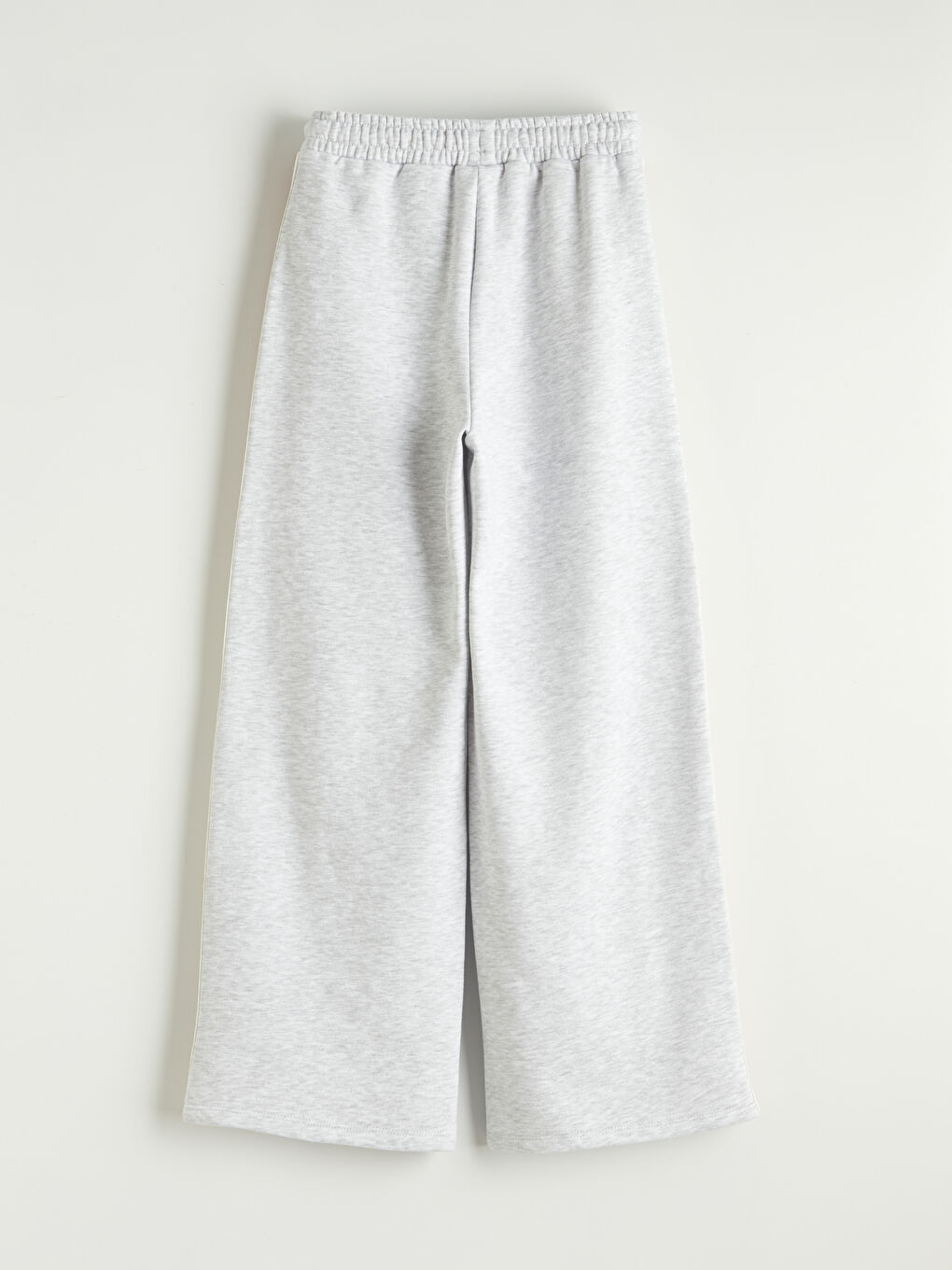 Gri Beli Lastikli Kız Çocuk Eşofman Altı-1