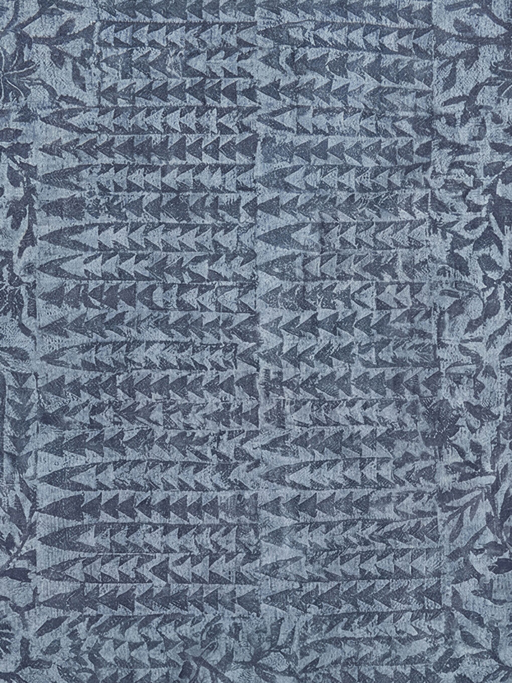 Woman BLUE Large Scarf-2