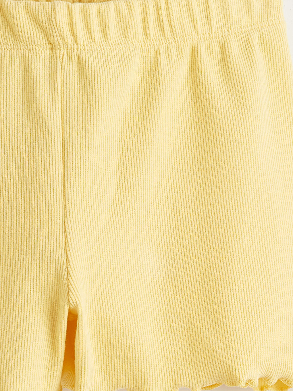 Pembe Beli Lastikli Fırfırlı Kız Çocuk Şort 2'li-5