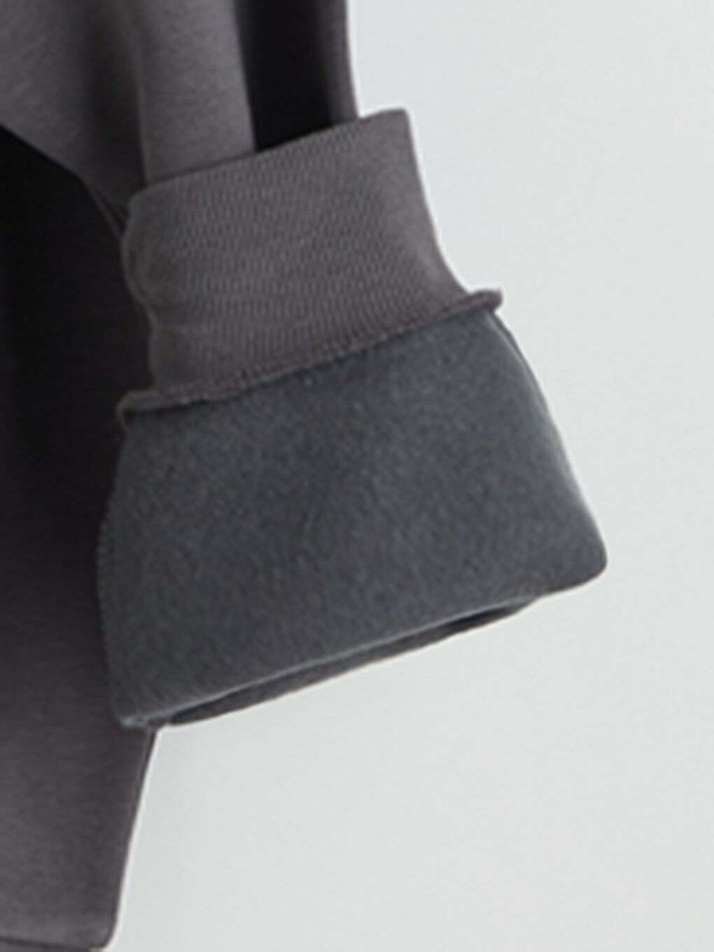 Antrasit New York Baskılı Kız Çocuk Kalın Sweatshirt-2