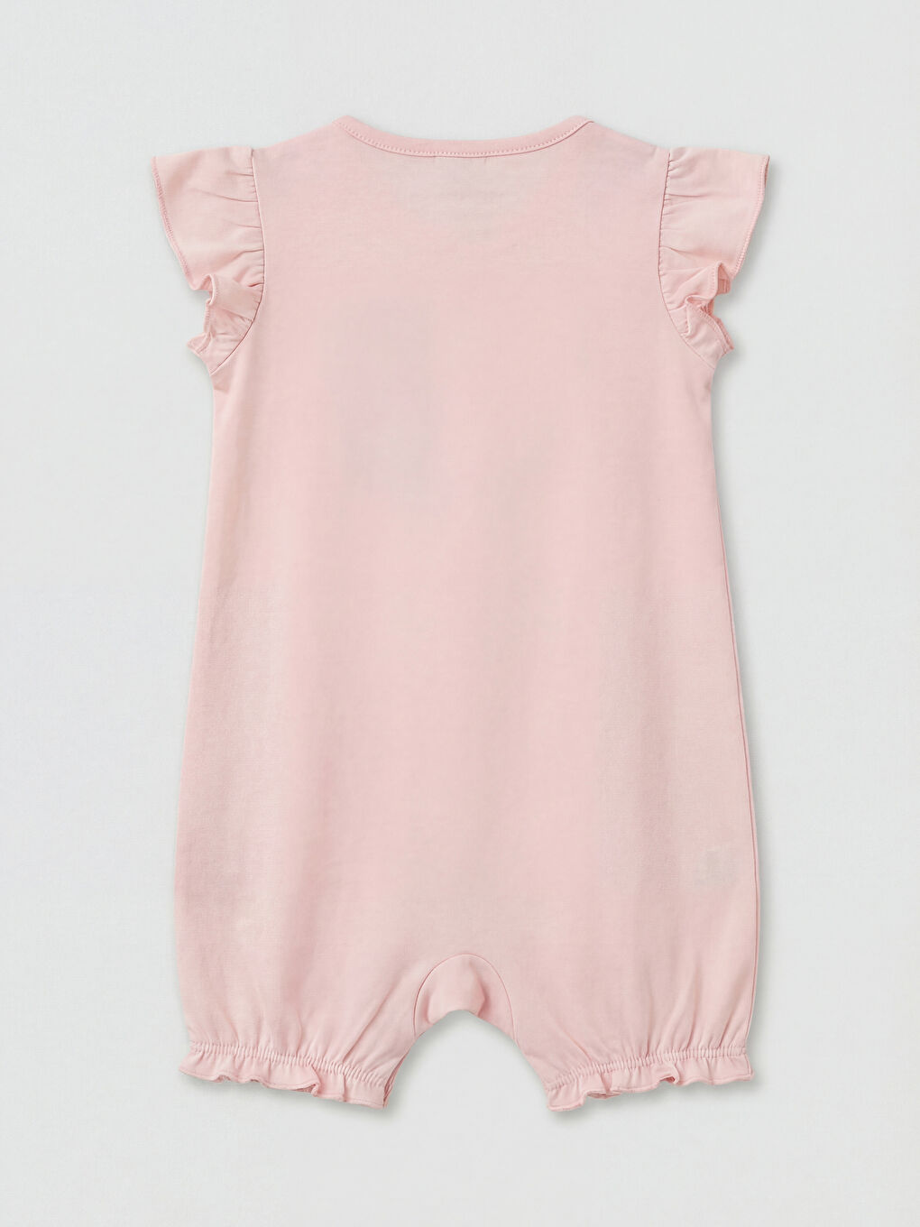 Pembe Barbie Baskılı Kız Bebek Tulum 2'li-2
