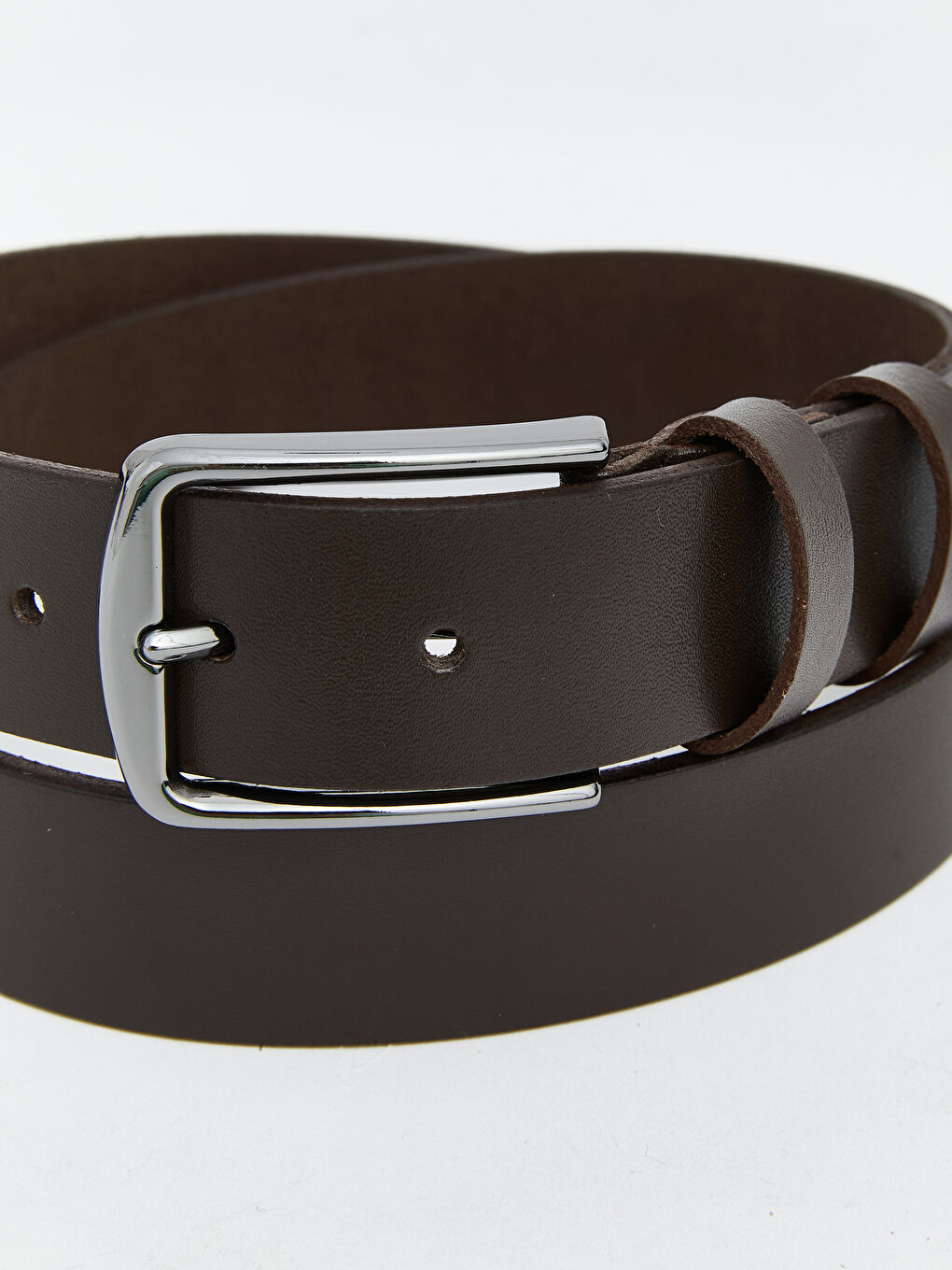 Kahverengi Deri Görünümlü Erkek Kemer-3