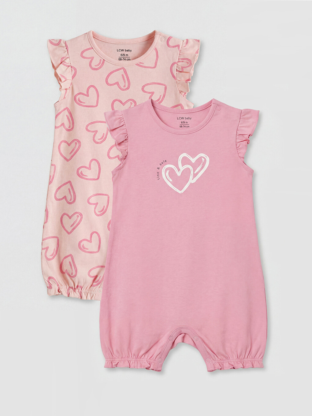 Printed Baby Girls' 2 Pack Jumpsuit