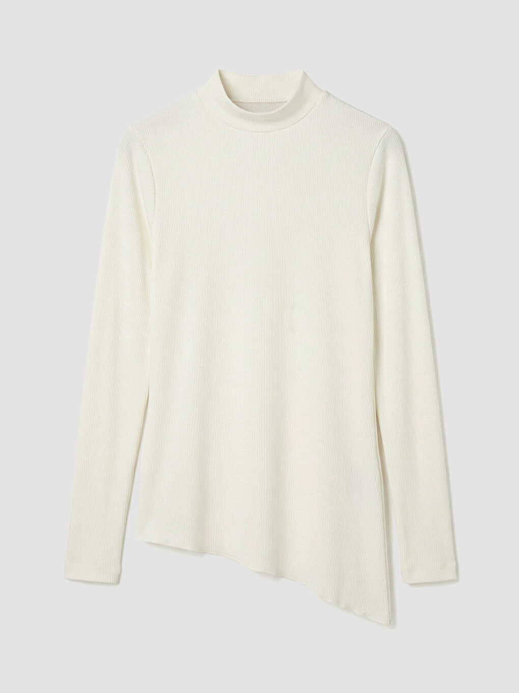 Ekru Dik Yaka Fitilli Kadın Body