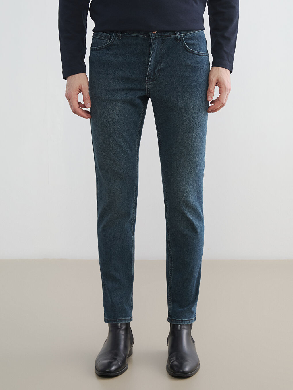 Yeşil 779 Regular Fit Erkek Jean Pantolon-1