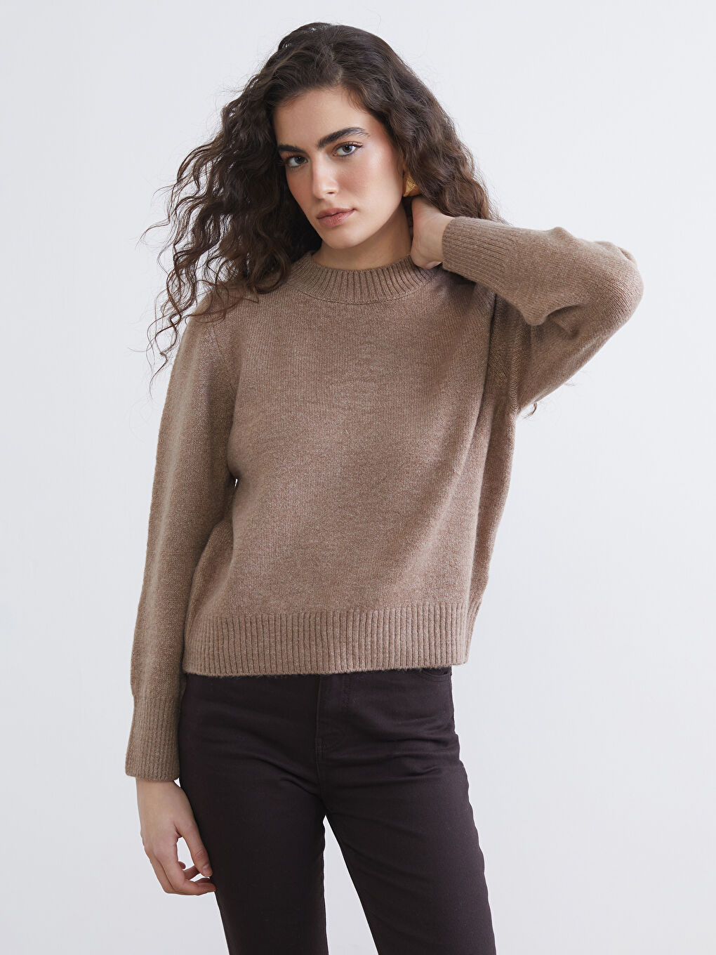 Women's Crew Neck Knit Sweater  