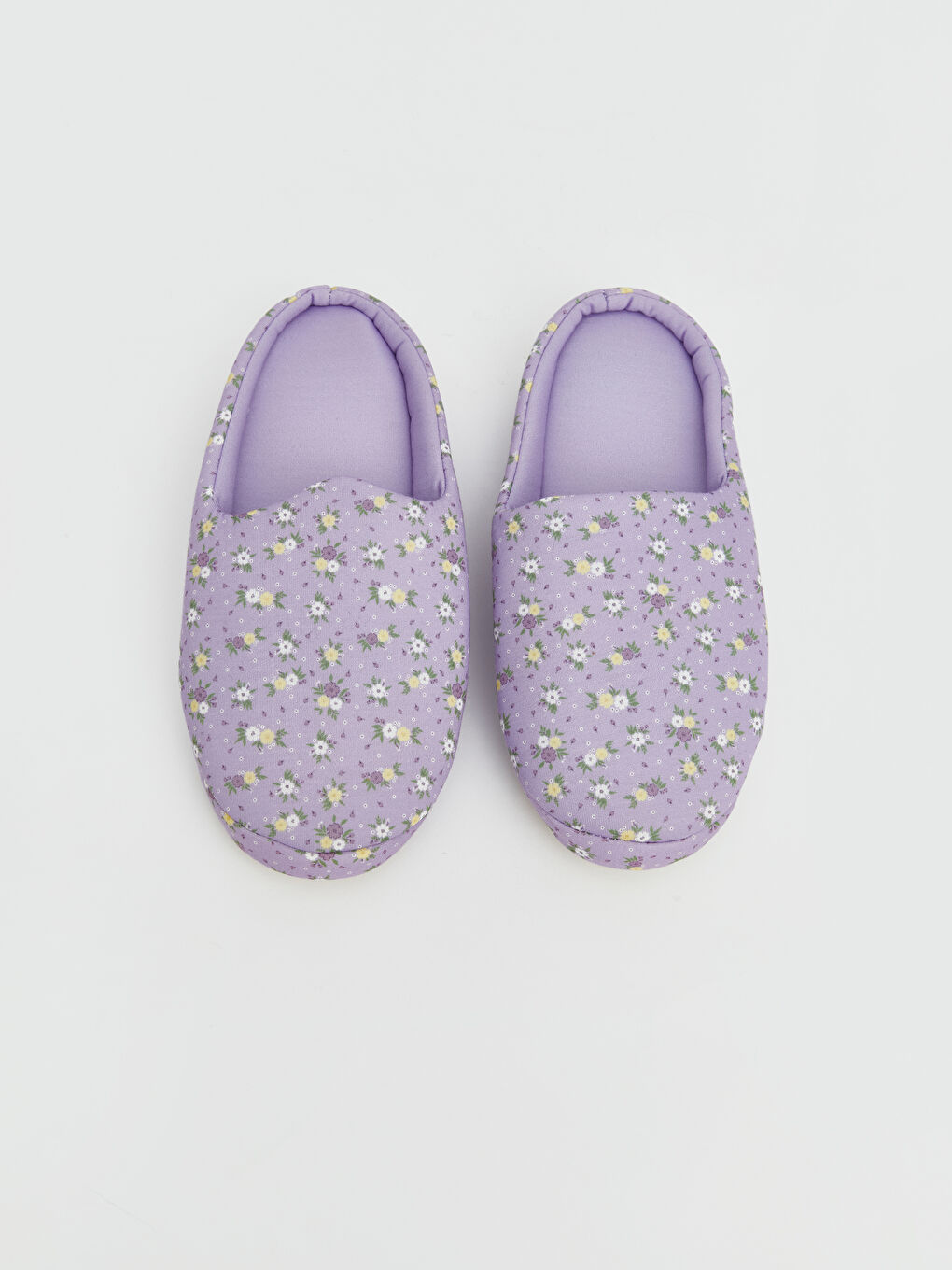 Karışık Çiçek Desenli Kadın Ev Terliği-1