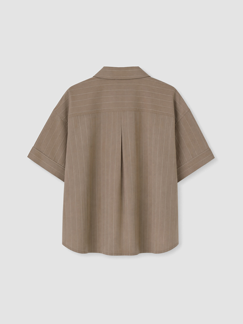 Striped Linen-look Women's Shirt-6