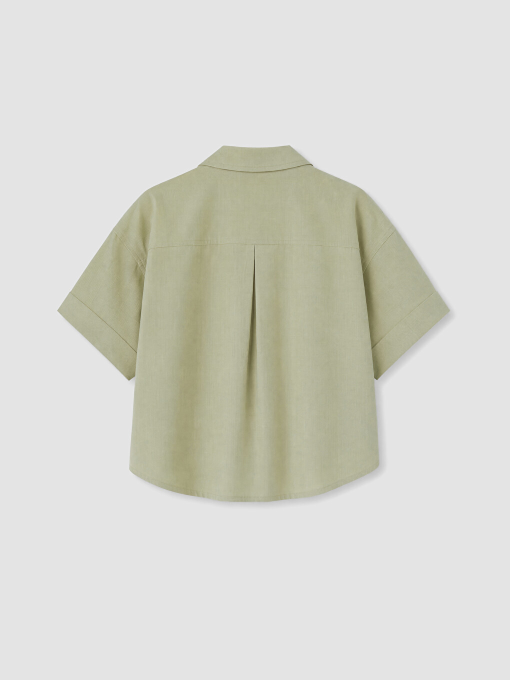 Striped Linen-look Oversize Women's Shirt-6