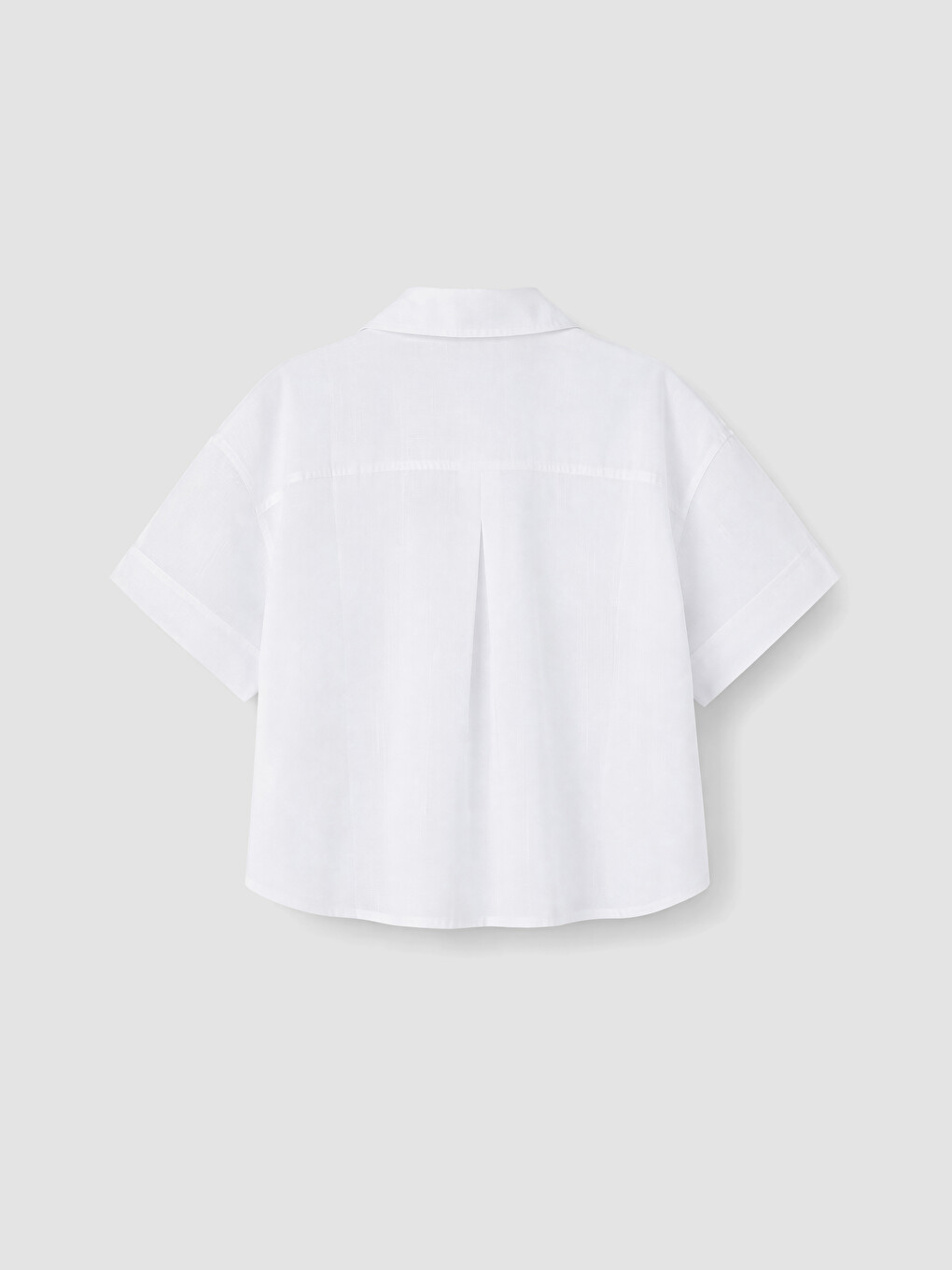 Striped Linen-look Oversize Women's Shirt-5