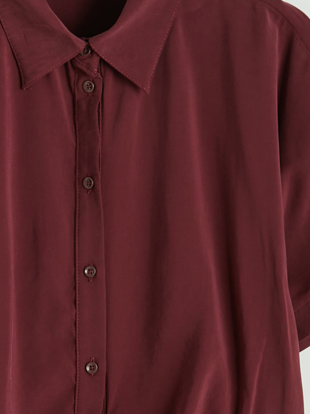 Tie Front Women's Shirt-2