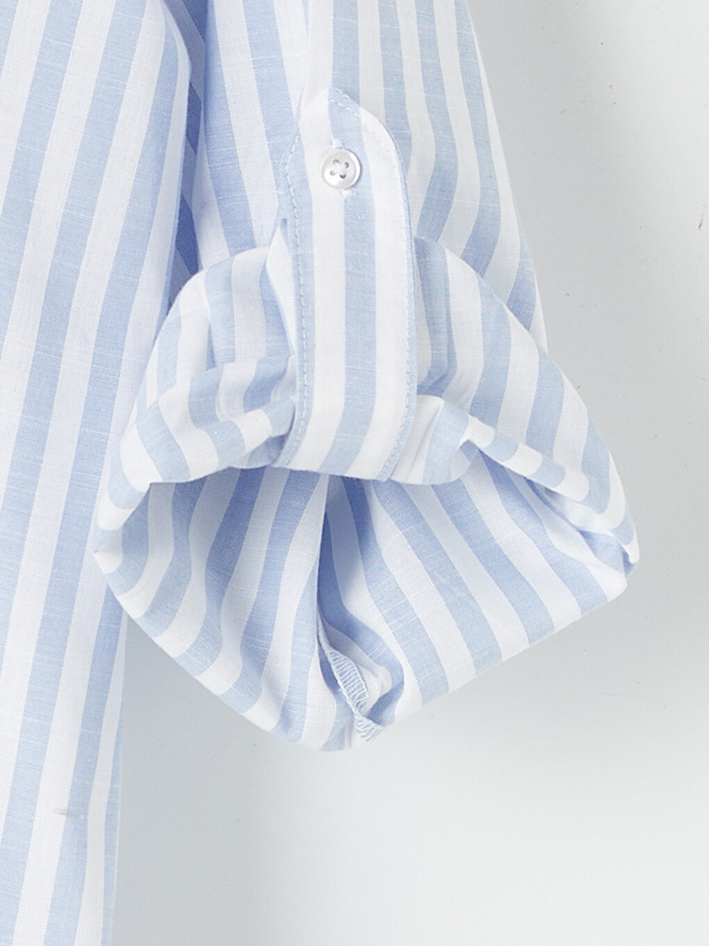Striped Oversize Poplin Women's Shirt-6