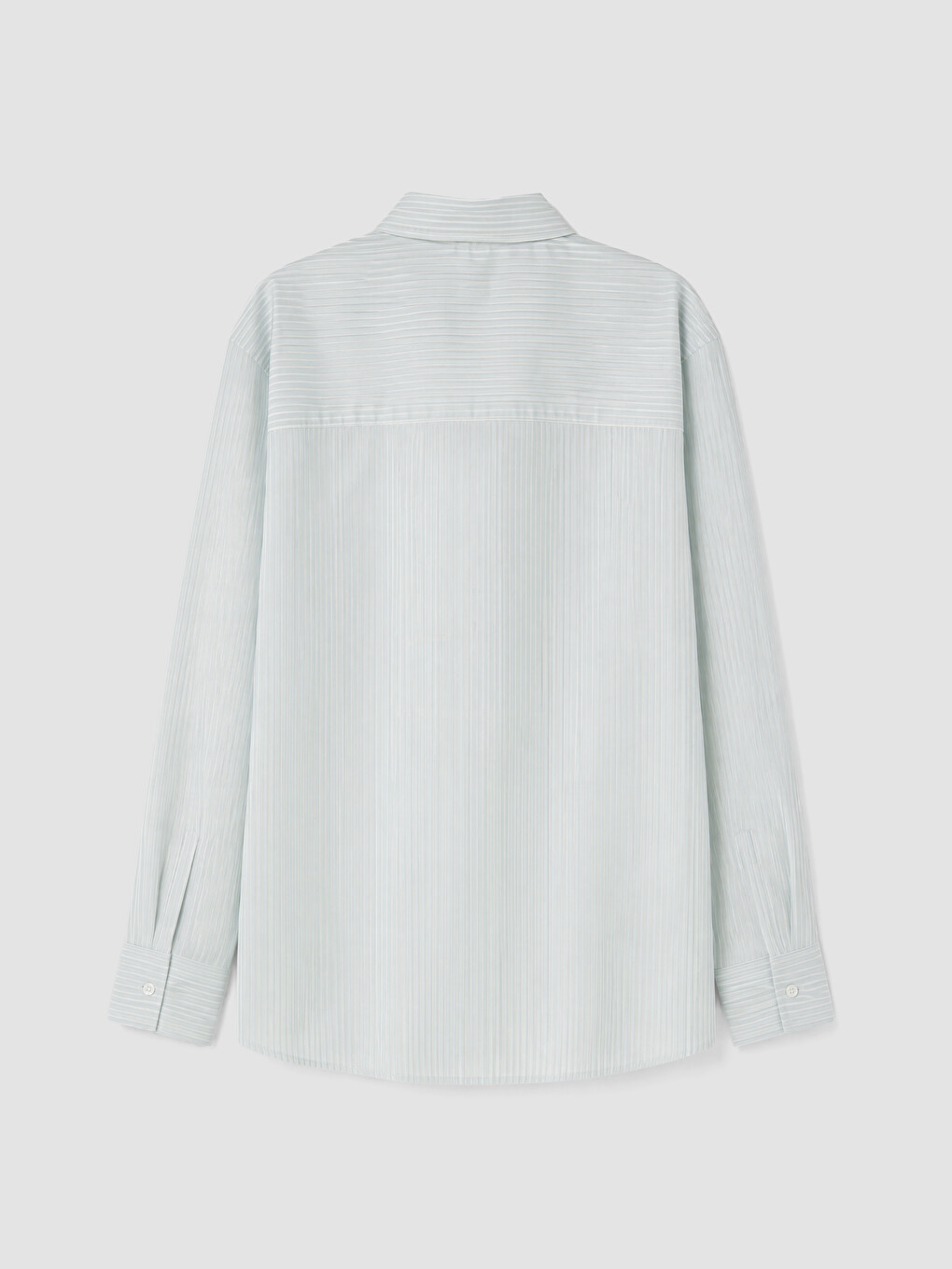 Striped Oversize Poplin Women's Shirt-7