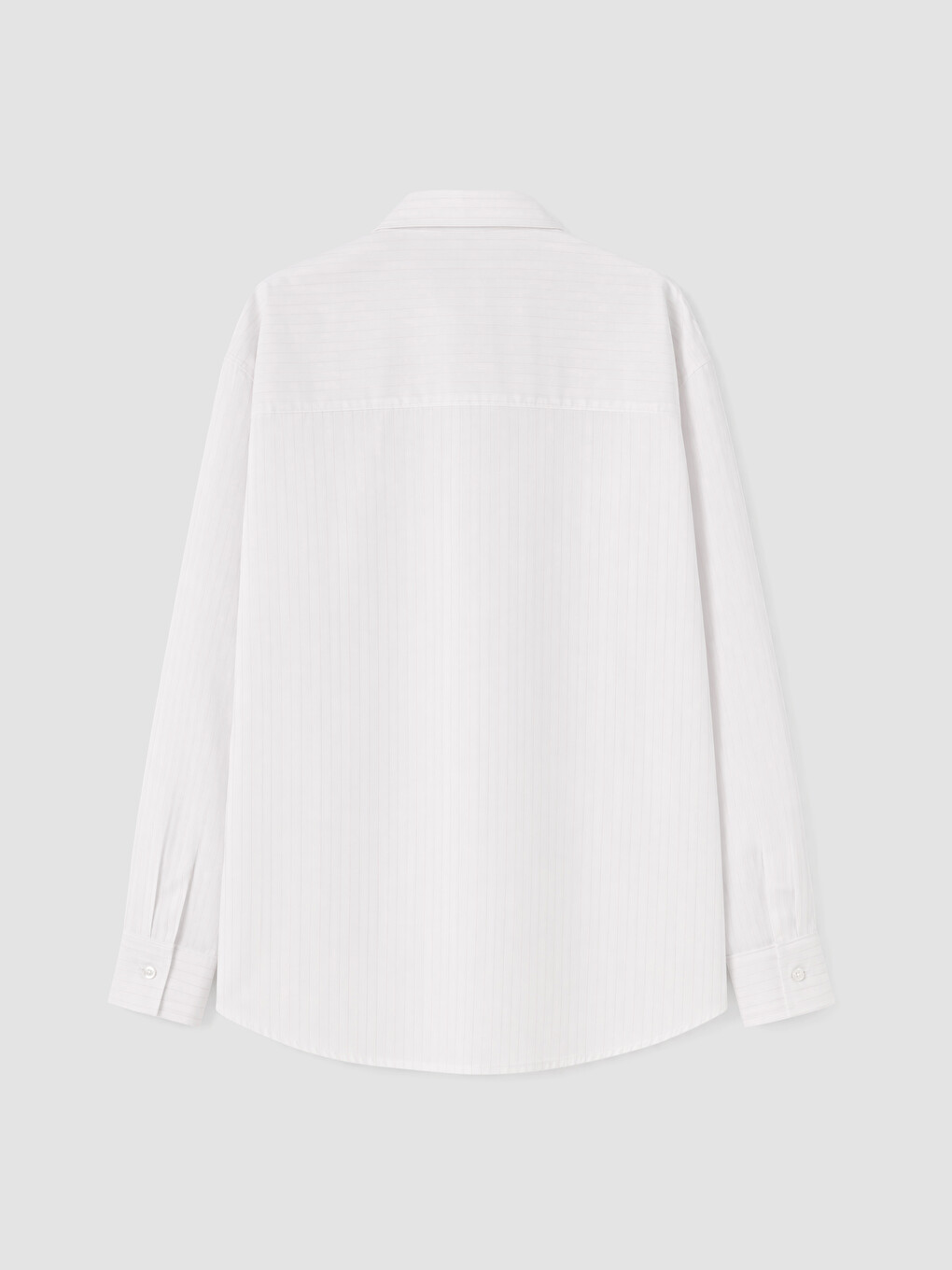 Striped Oversize Poplin Women's Shirt-3