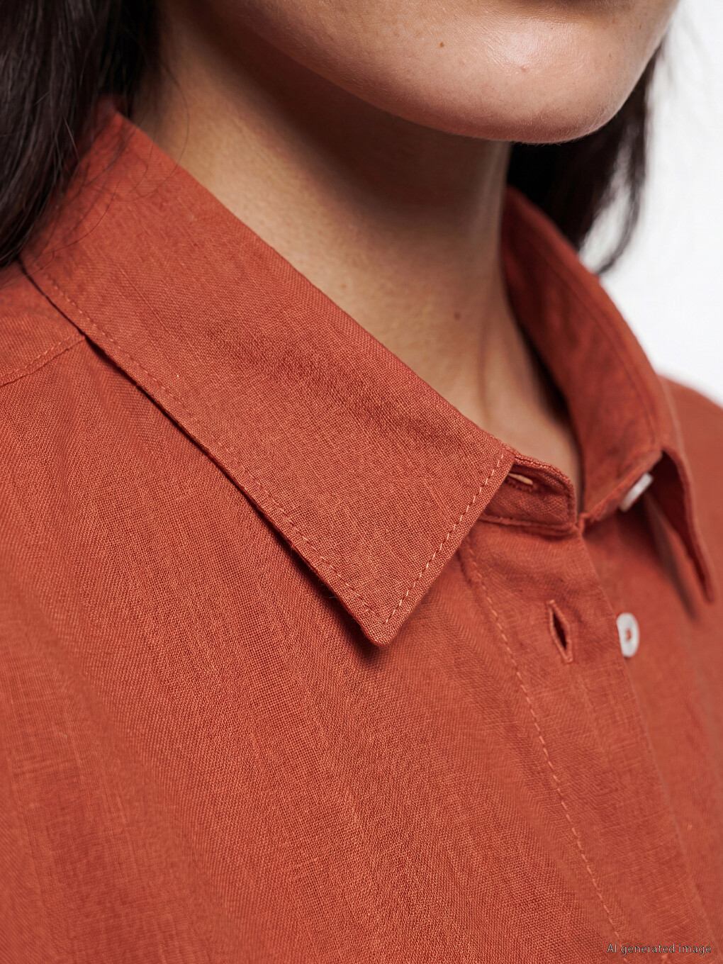 Oversize %100 Cotton Women's Shirt-2
