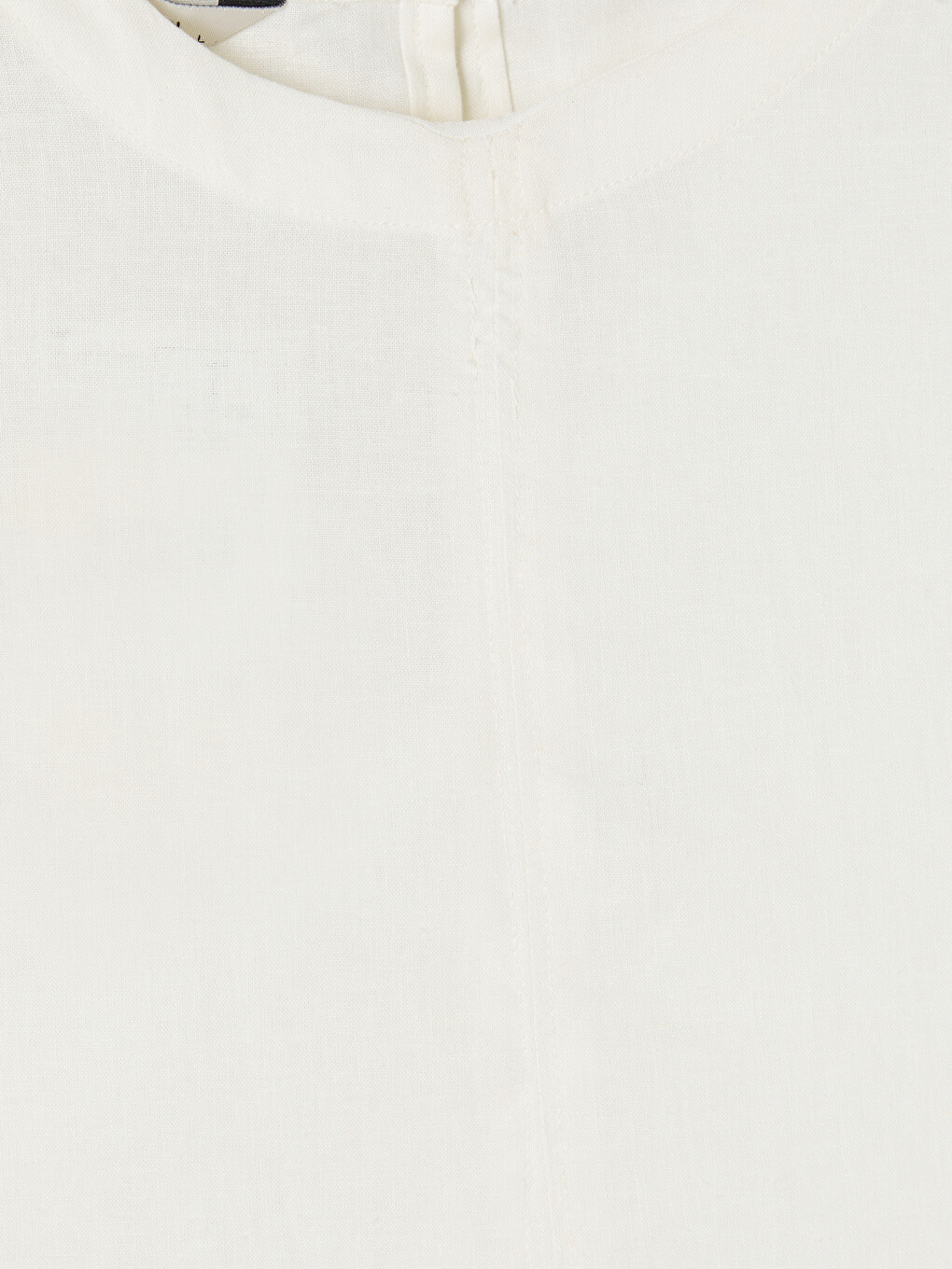 Crew Neck Linen Blend Blouse-5