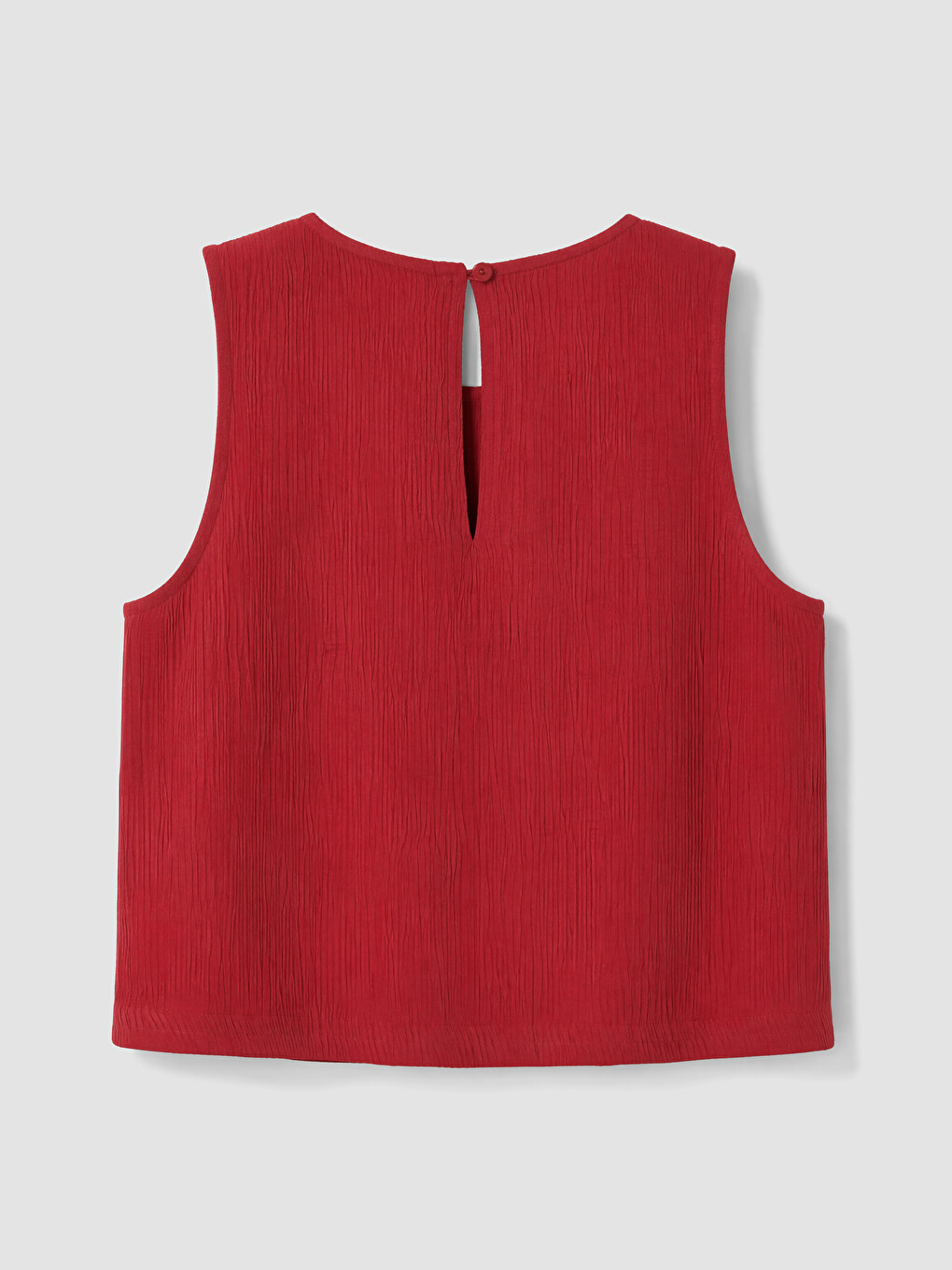 Crew Neck Krinkle Blouse-1