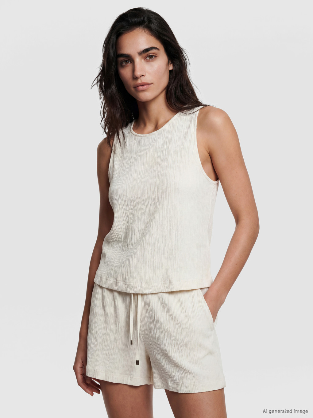 Woman White Blouse