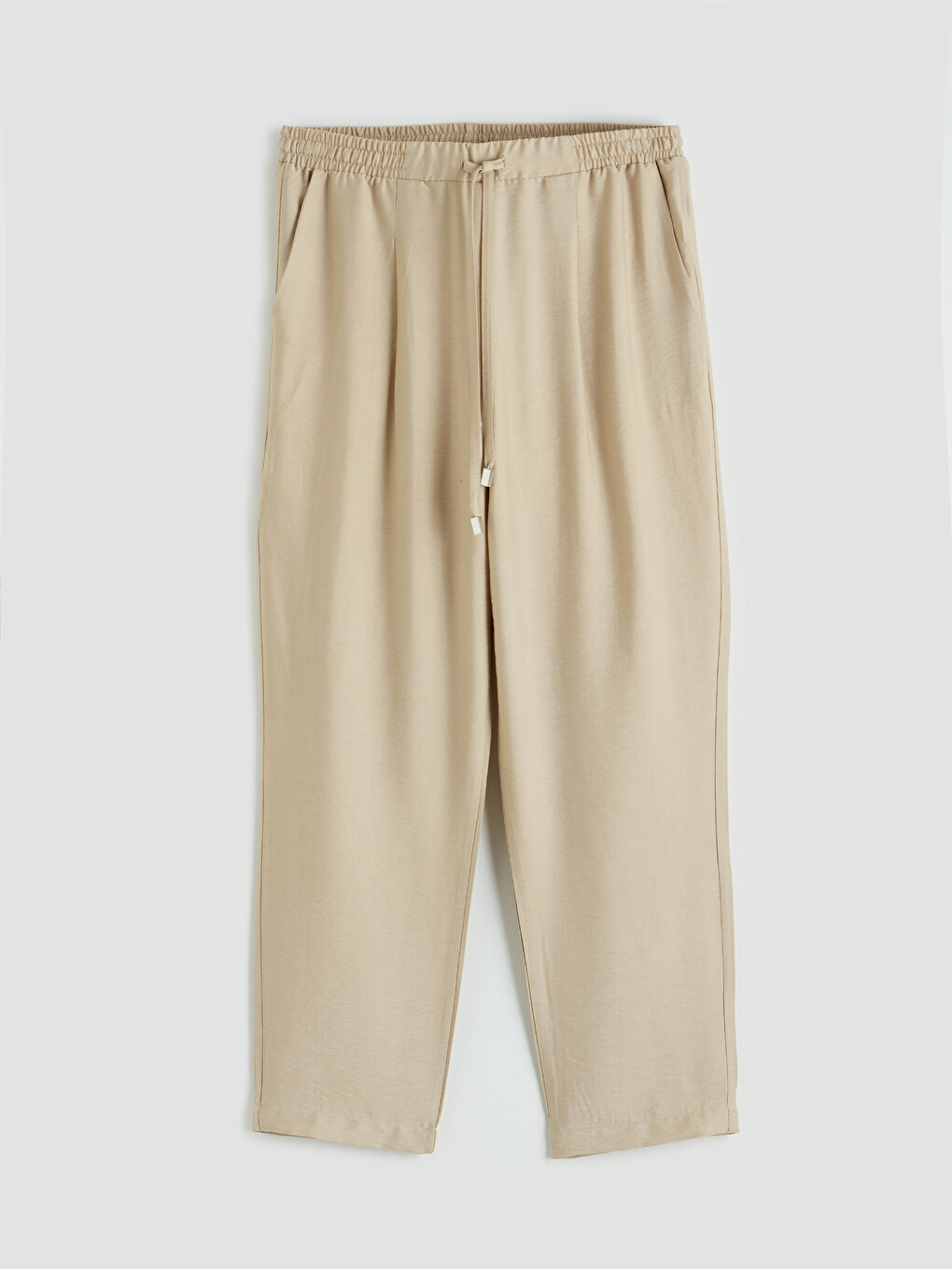 Elastic Waist Women's Trousers-3