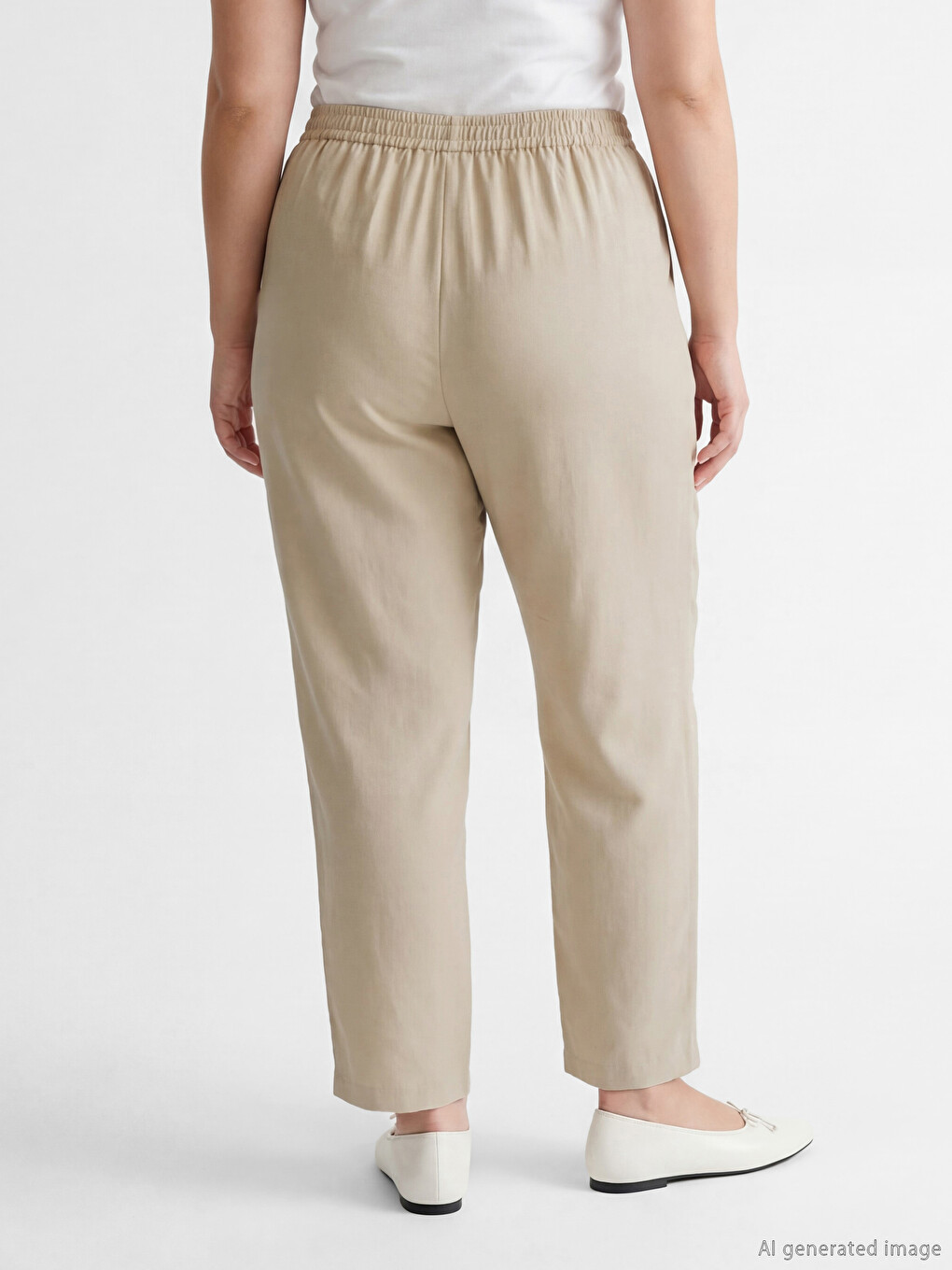 Elastic Waist Women's Trousers-2