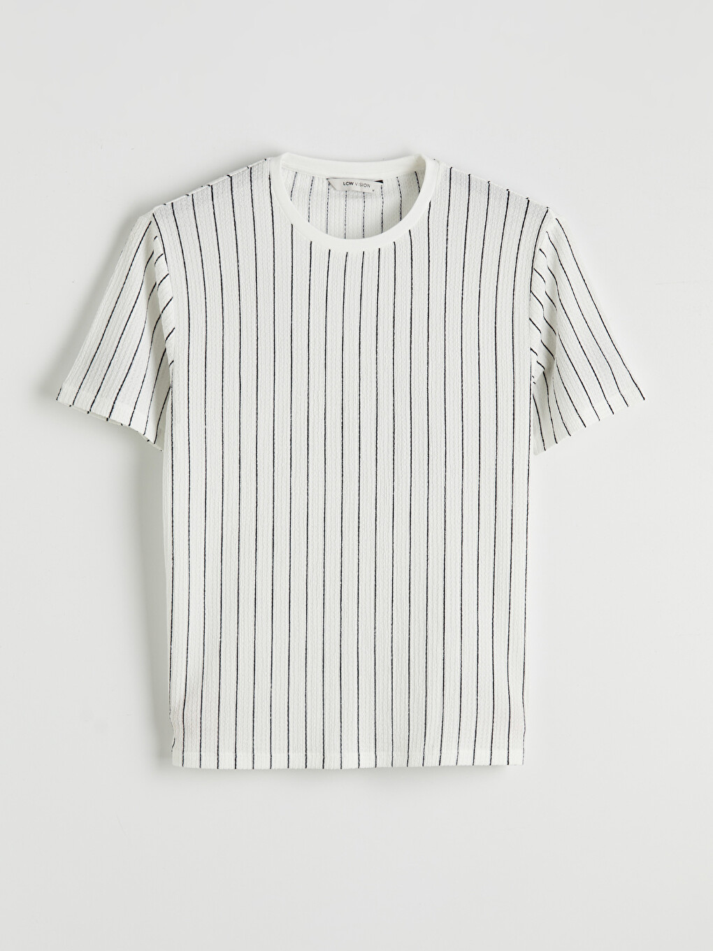 Crew Neck Striped Men's T-Shirt-4