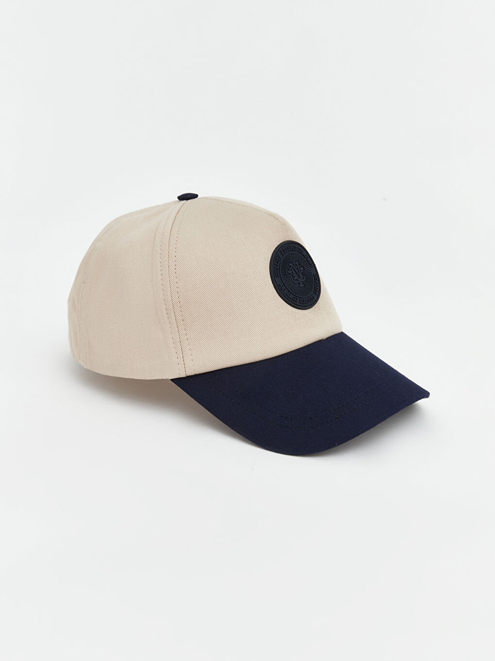 Bej Ayarlanabilir Tokalı Erkek Kep Şapka-1