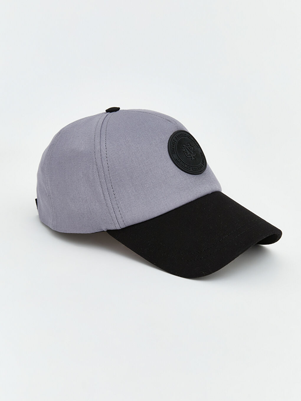 Gri Baskılı Erkek Kep Şapka-1