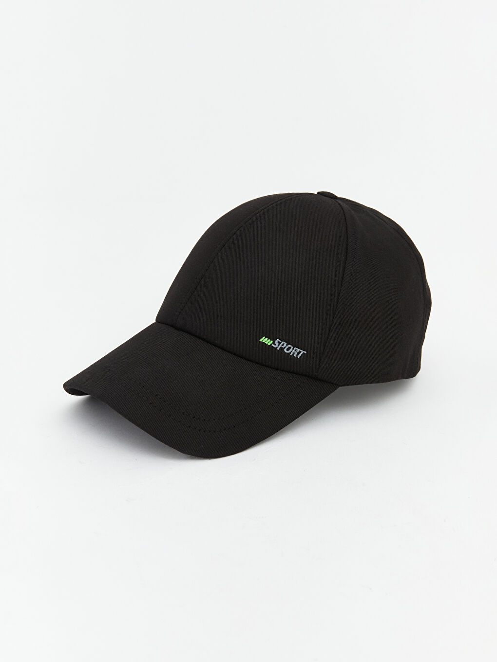 Siyah Yazı Nakışlı Erkek Kep Şapka -1