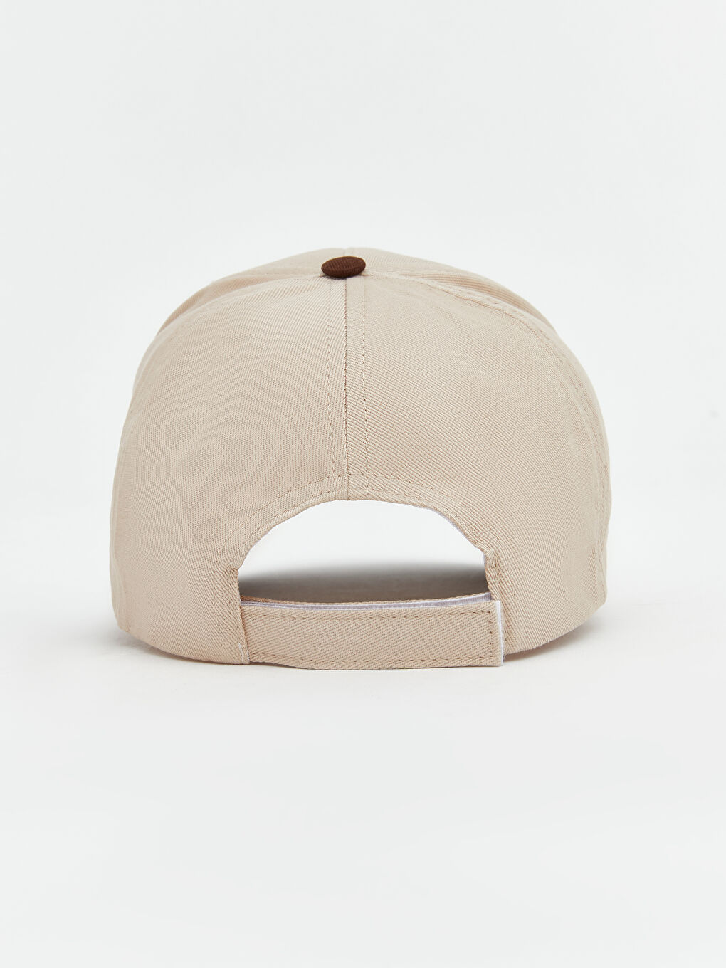 Bej Yazı Nakışlı Erkek Kep Şapka -2