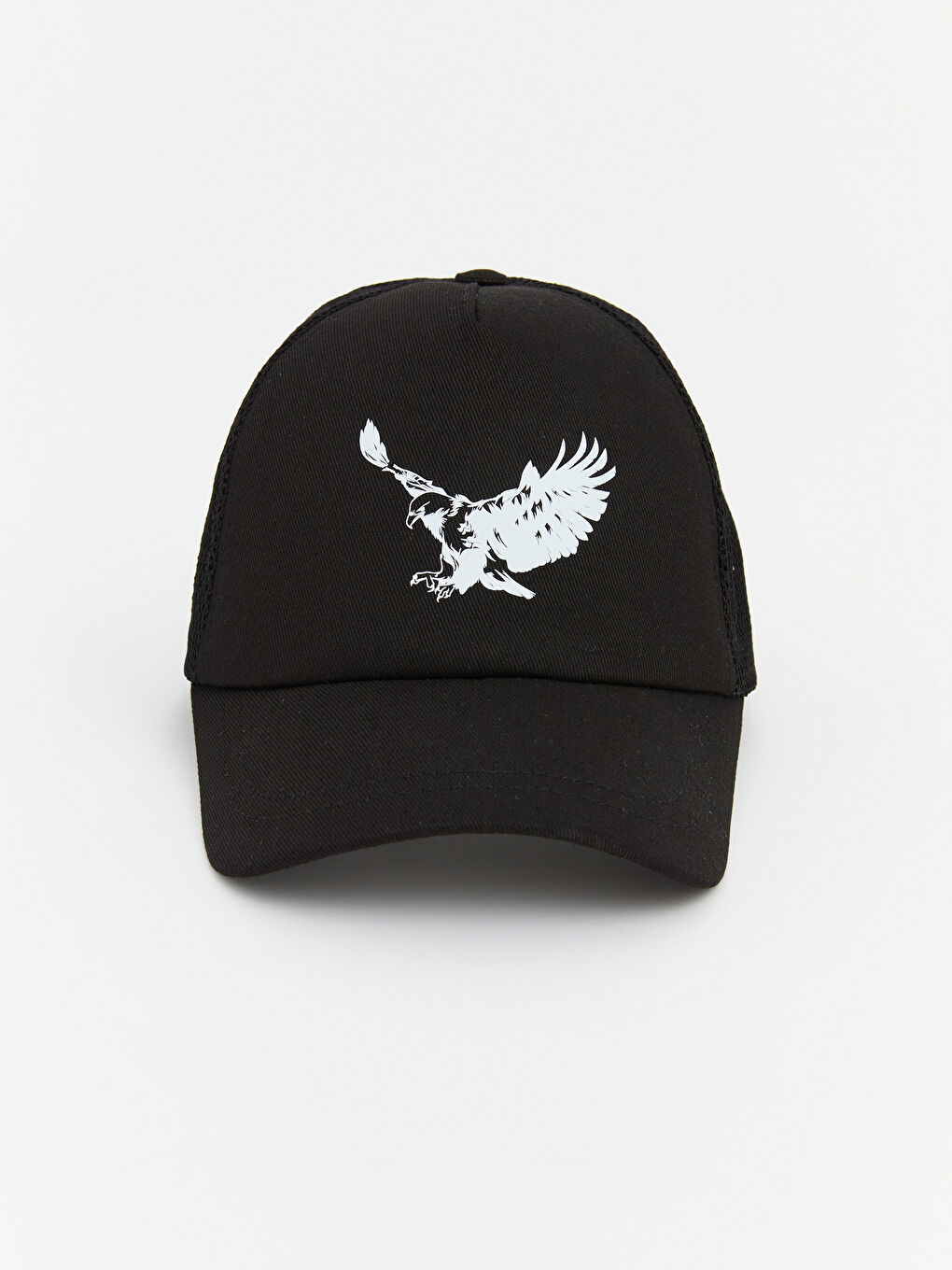 Siyah Baskılı Erkek Çocuk Kep Şapka