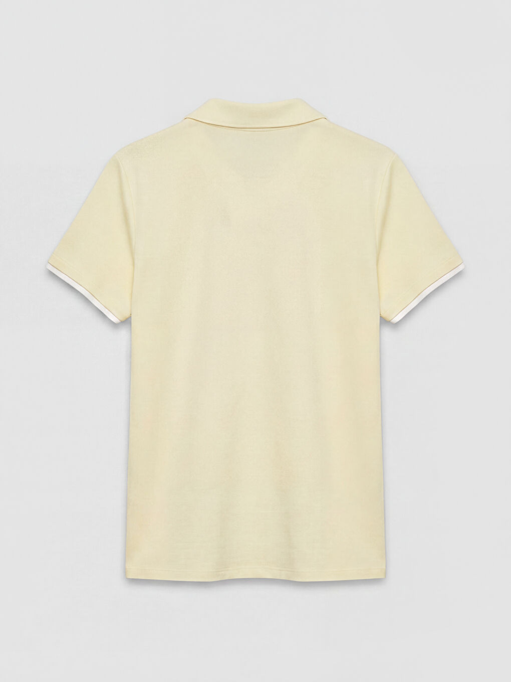 Sarı Polo Yaka Kadın Tişört-1