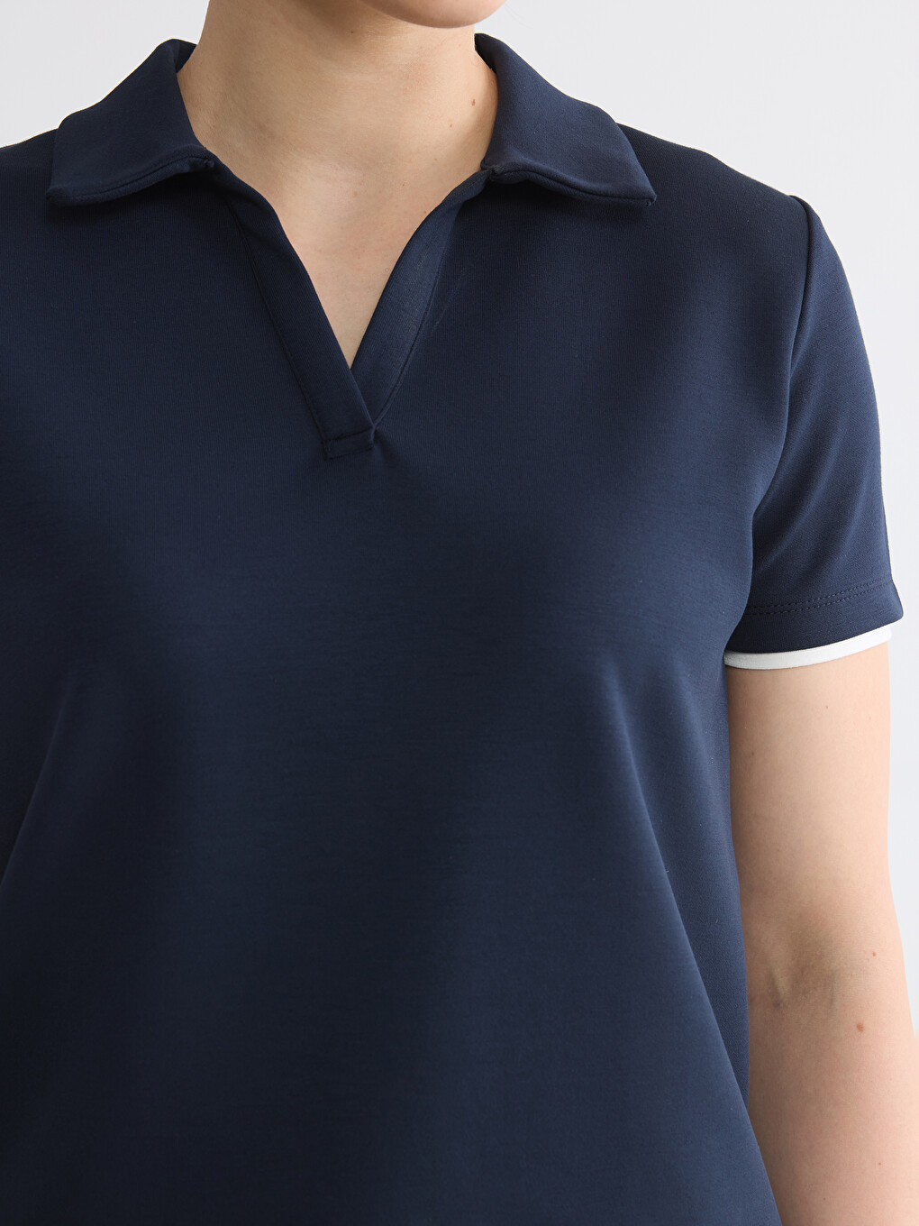 Polo Collar Women's T-Shirt-3