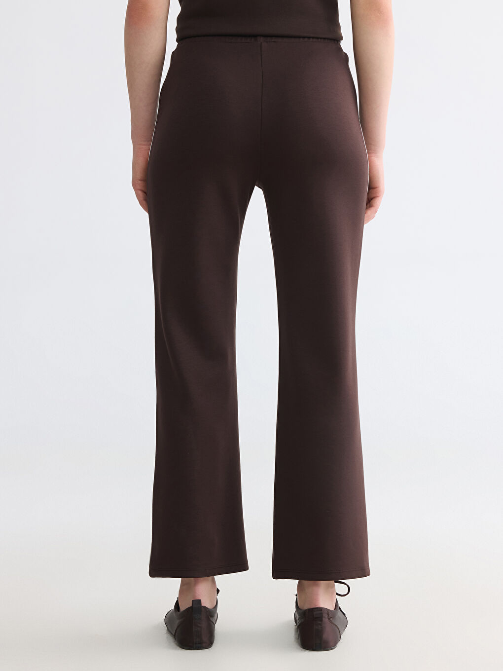 Elasticated Waist Wide Leg Women's Sweatpants-6
