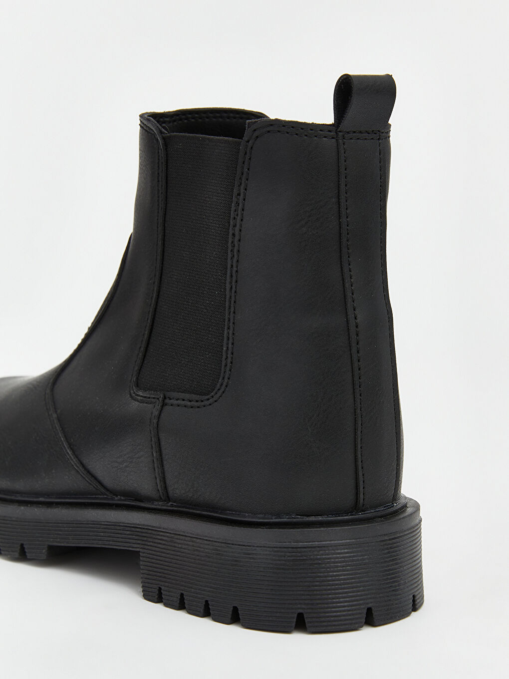 Мужчины Черный Ботинки-4