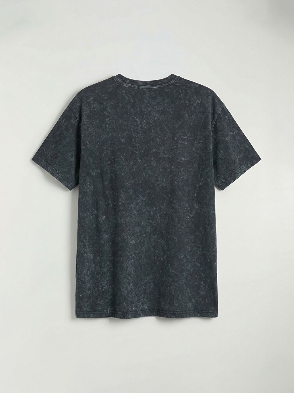 Mavi Leoparlı Fiyonk Baskılı Kadın Tişört-5