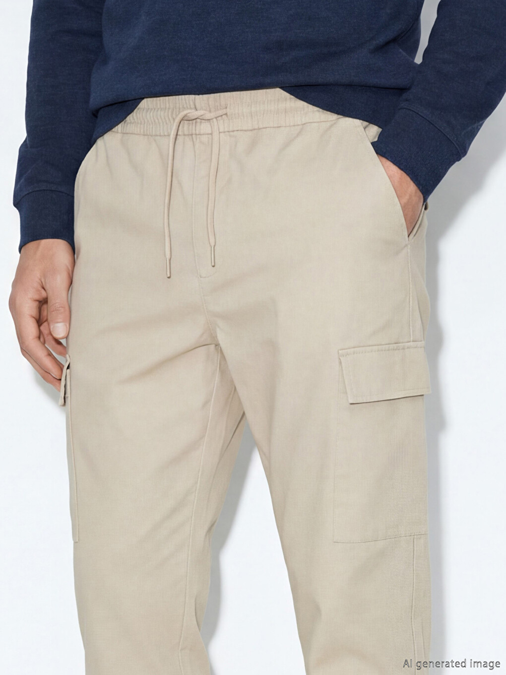 Standard Fit Men's Cargo Jogger Trousers-2
