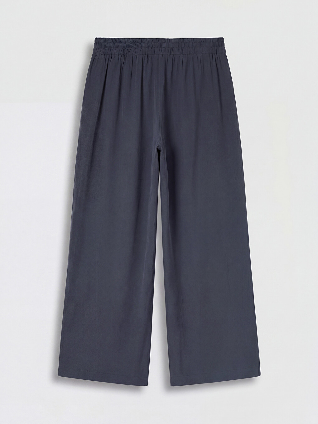 Elastic Waist Wide Leg Women's Trousers-5