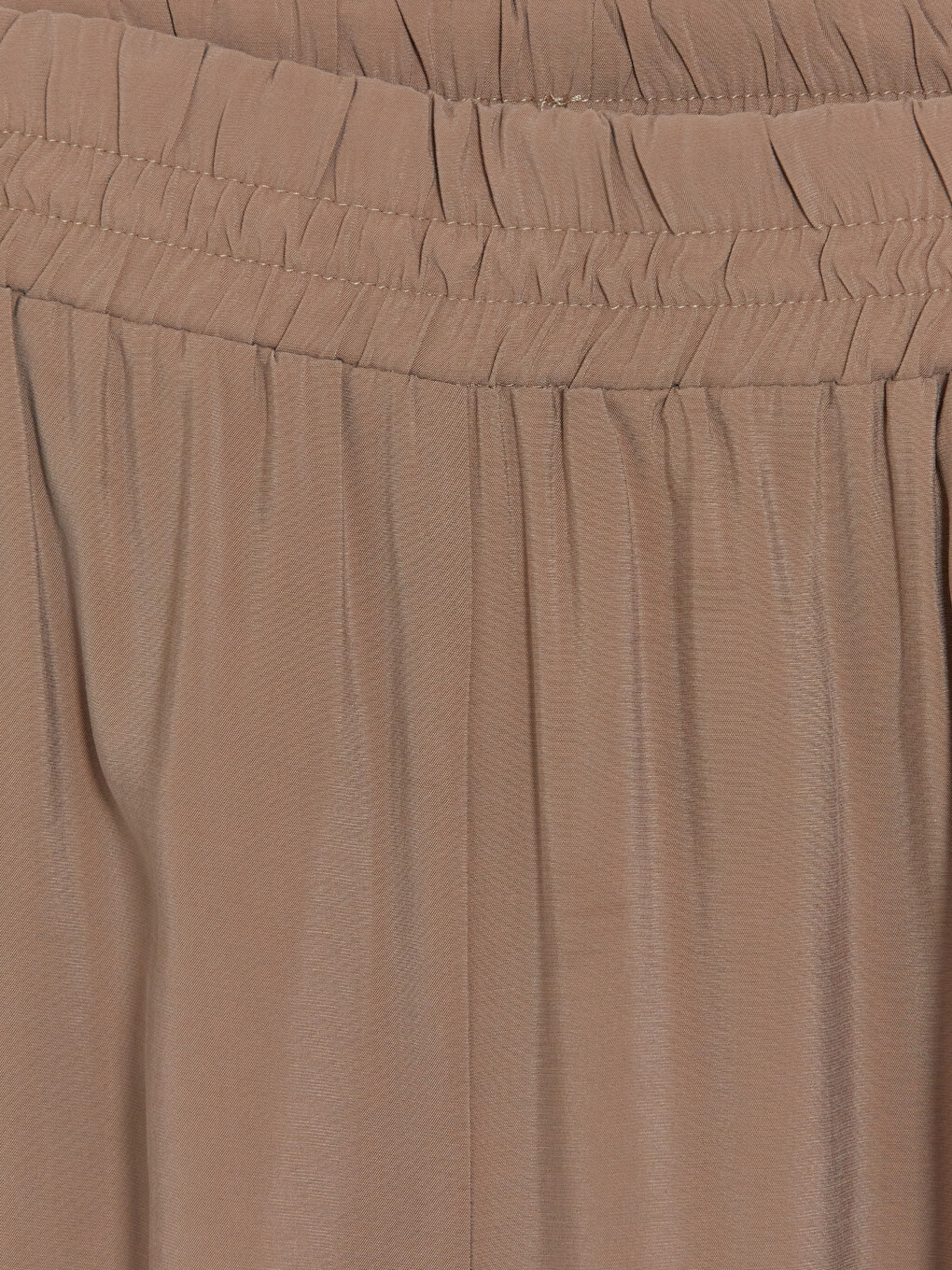 Elastic Waist Wide Leg Women's Trousers-6