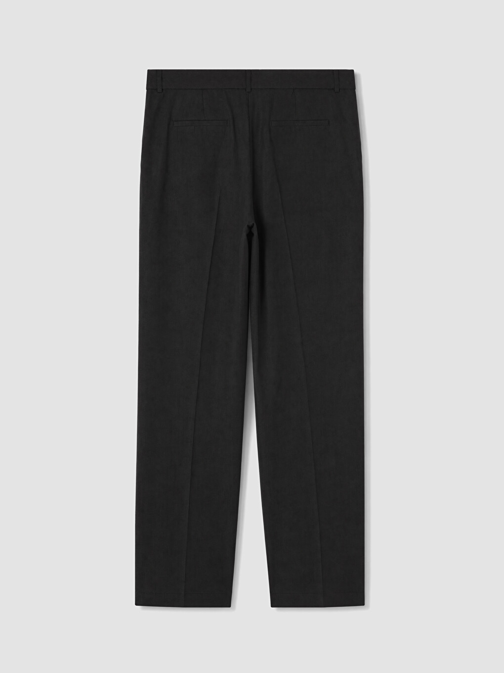 Linen Blend Pleated Women's Trousers-2