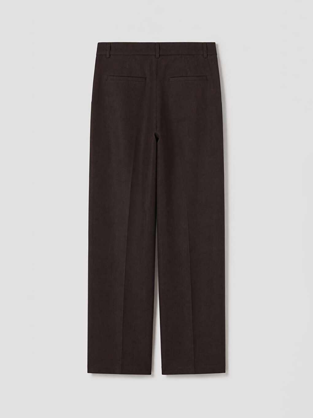 Linen Blend Pleated Women's Trousers-1