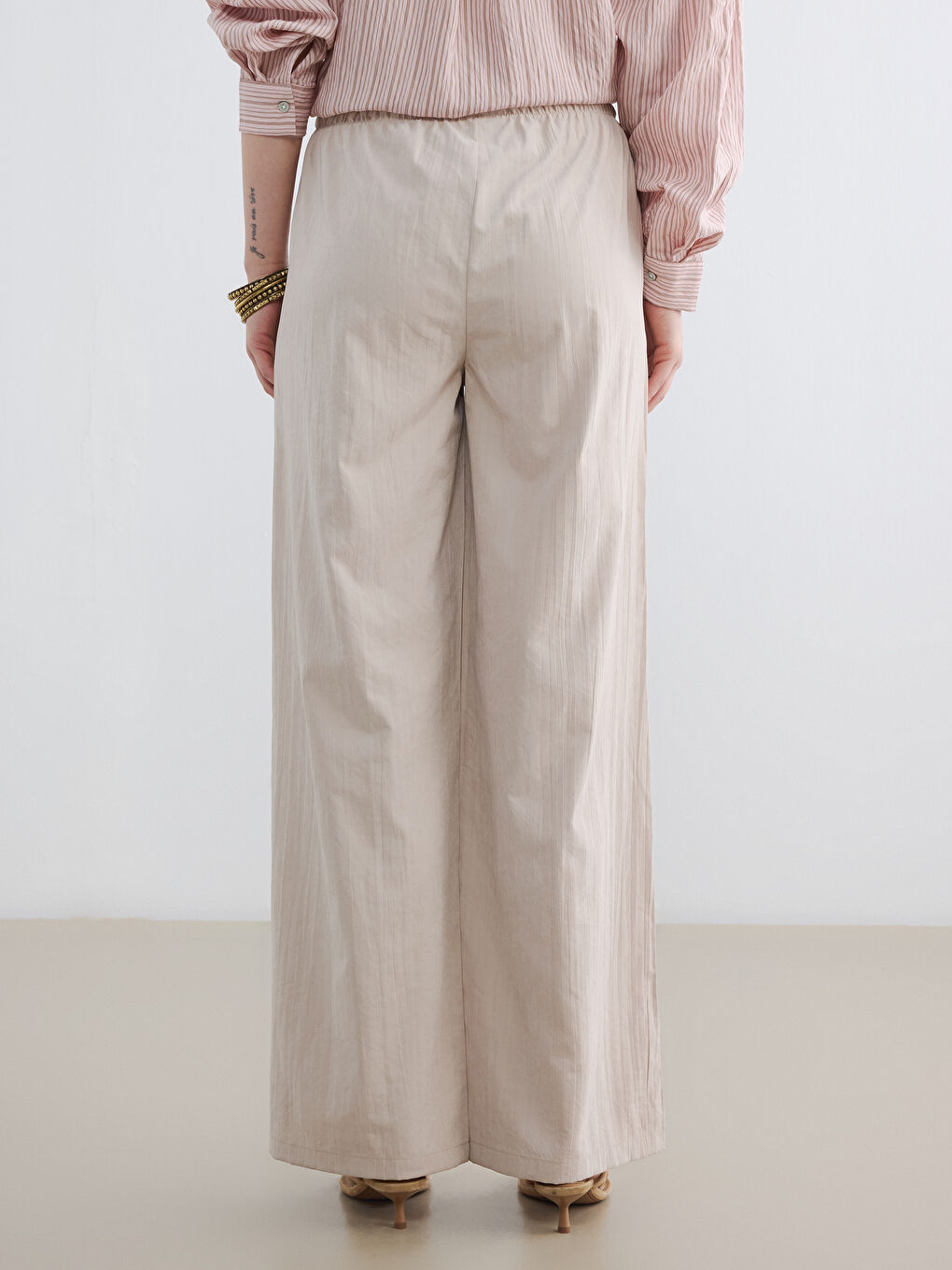 بنطلون نسائي بخصر مطاطي-3