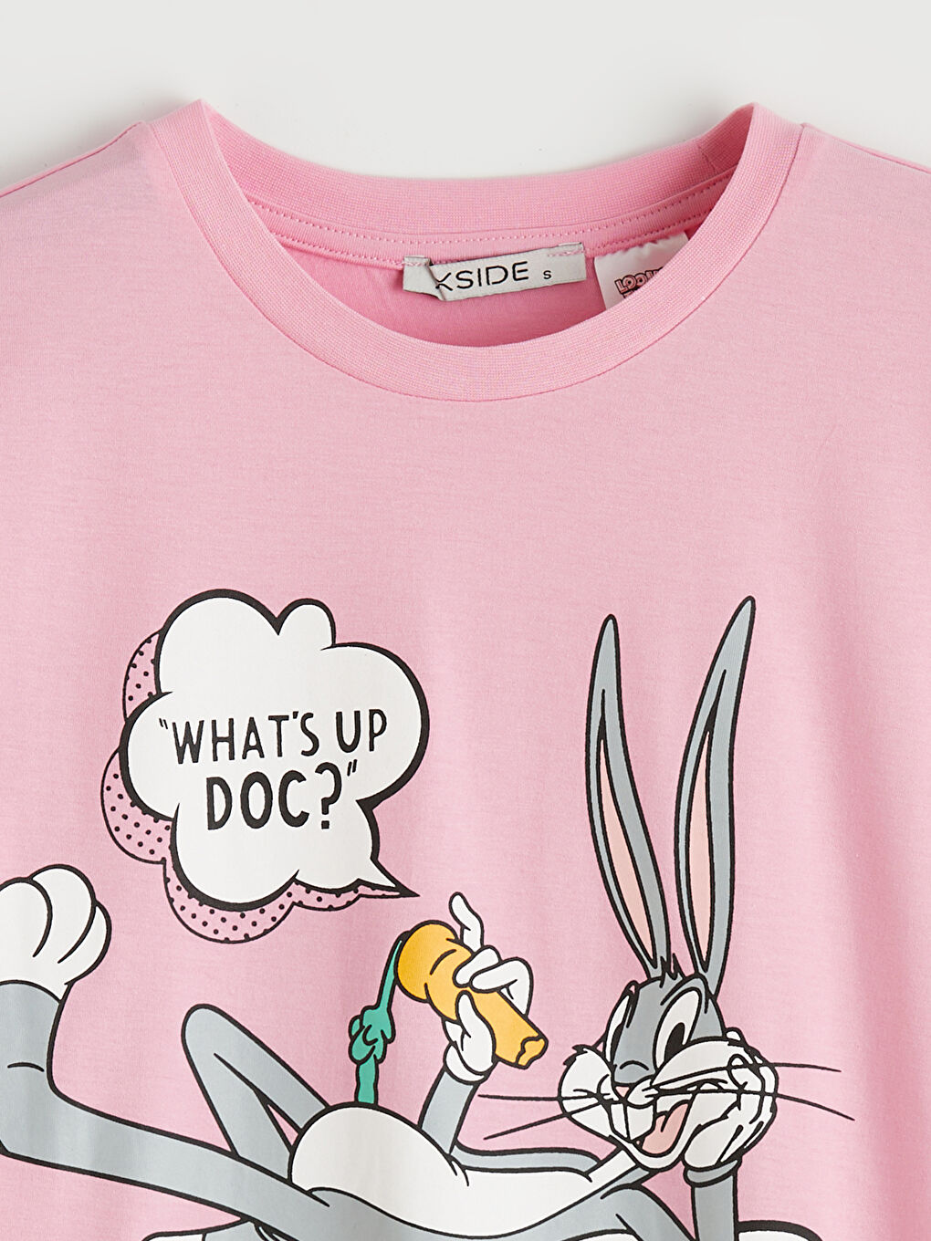 Crew Neck Bugs Bunny Printed Women's T-Shirt-2