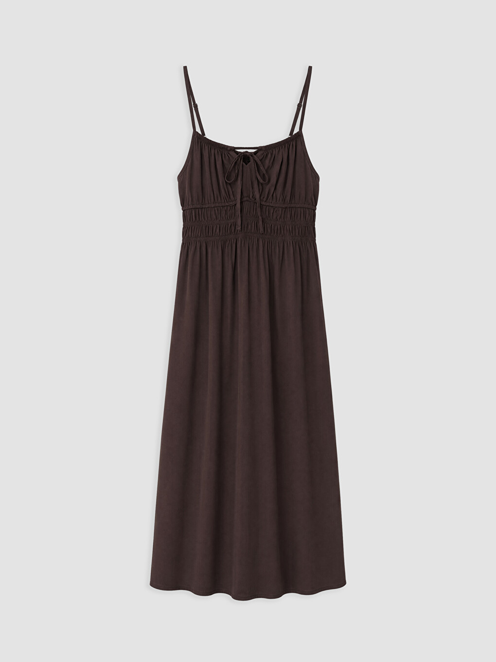 Woman Brown Dress