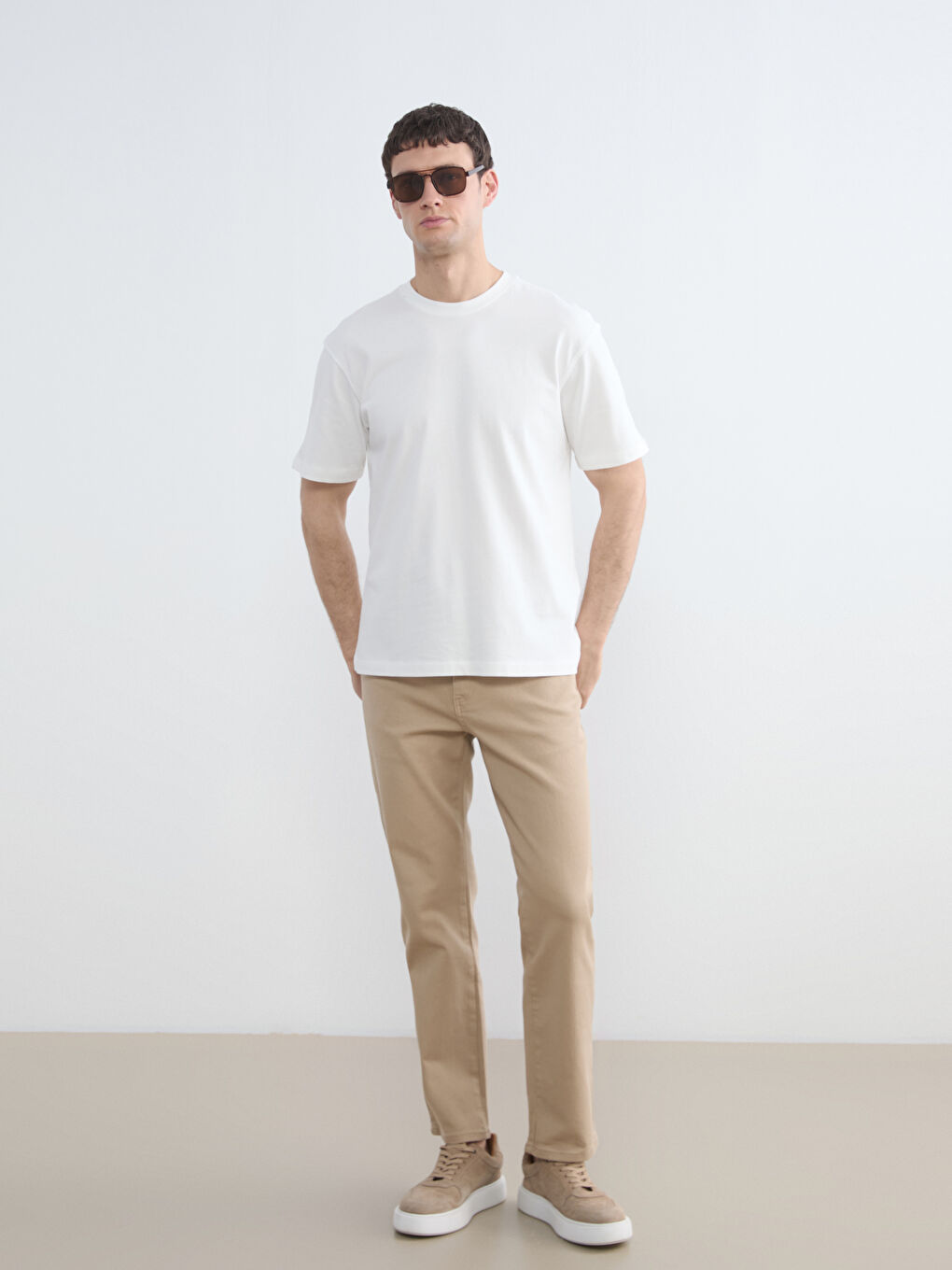 Футболка из джерси с круглым вырезом для мужчин-1